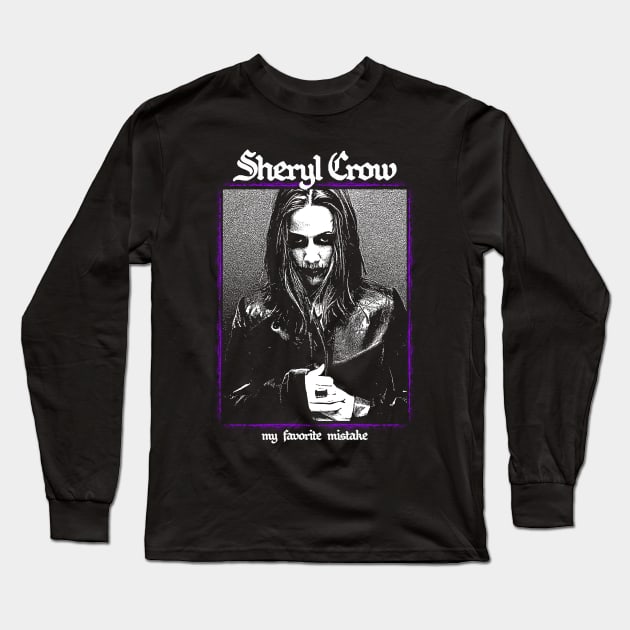 Sheryl Crow Metal Style Long Sleeve T-Shirt by theloudandnoisy